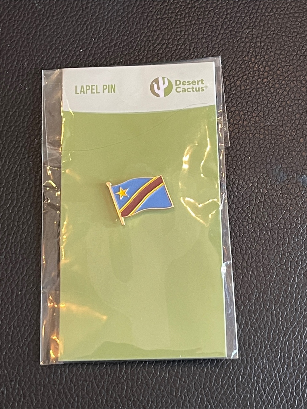 Congo central Africa flag Pin New